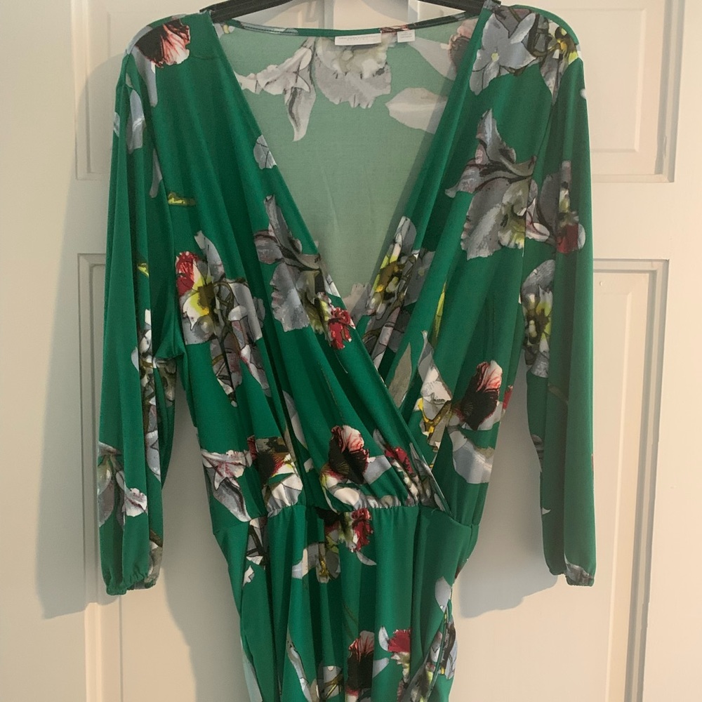 New York & Company tie-waist goddess romper